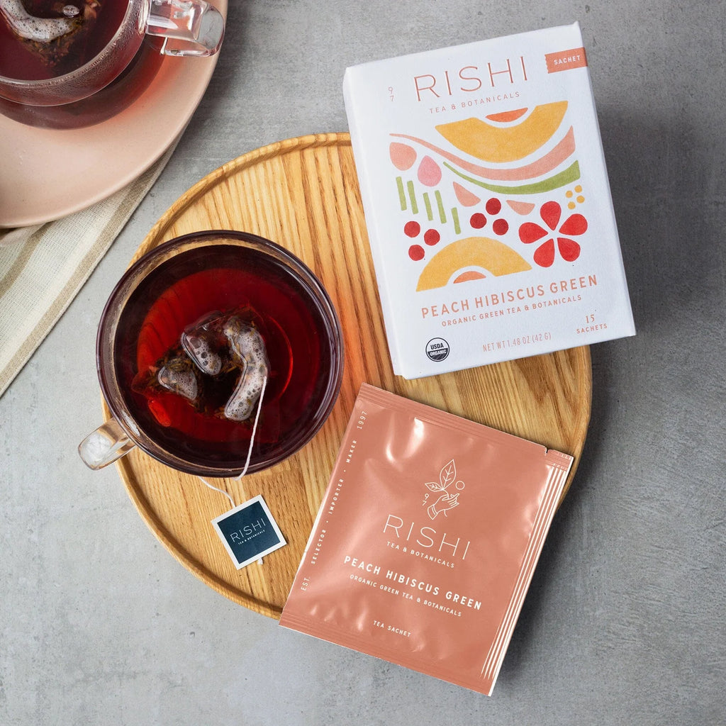 Peach Hibiscus Green